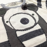 Panda Grey & Cream Knitted Dress - Girls 12-18 Months