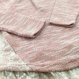 Pink & White Lightweight Knitted Jumper With Lace Trim - Girls 12-18 Months