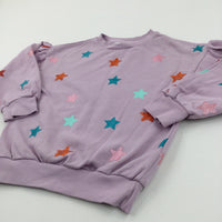 Stars Lilac Sweatshirt - Girls 9 Years