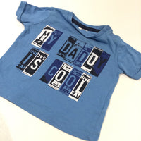 'My Daddy Is Cool' Blue T-Shirt - Boys 0-3 Months