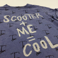 'Scooter + Me = Cool' Blue T-Shirt - Boys 5-6 Years