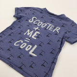'Scooter + Me = Cool' Blue T-Shirt - Boys 5-6 Years