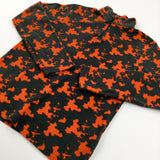 Orange & Brown Camouflage Lightweight Fleece Jumper - Boys 9-10 Years