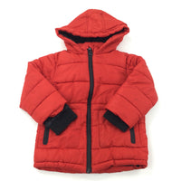 Red Fleece Lined Jacket - Boys 18-24 Months