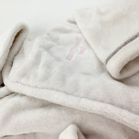 Cream Fleece Dressing Gown - Girls 12-18 Months