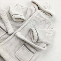 Cream Fleece Dressing Gown - Girls 12-18 Months