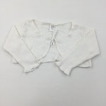 Flowers White Cardigan - Girls 18-24 Months