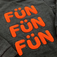 'Fun Fun Fun' Green Sweatshirt - Boys 18-24 Months