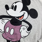 'Mickey Mouse' Cropped Grey Sweatshirt - Girls 9-10 Years