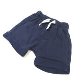 Navy Jersey Shorts - Boys 0-3 Months