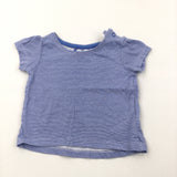 Blue Striped T-Shirt - Girls 6-9 Months