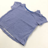 Blue Striped T-Shirt - Girls 6-9 Months