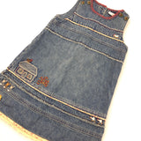 Embroidered Denim Dress - Girls 2-3 Years