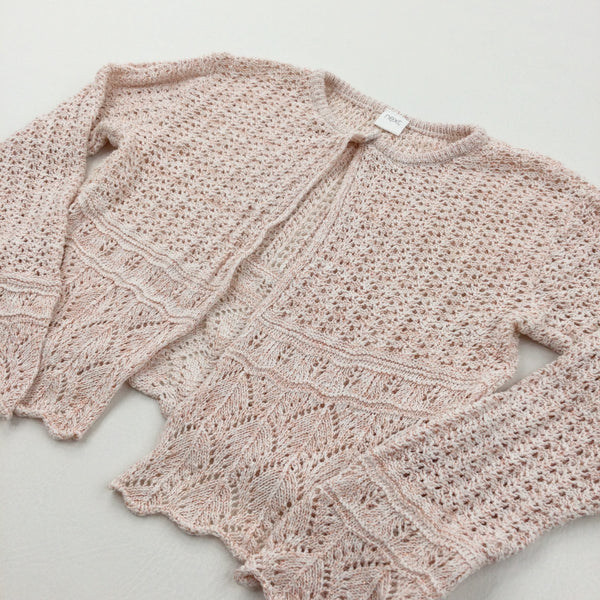Girls rose deals gold cardigan