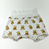 Baby Winnie The Pooh White Jersey Shorts - Boys 6-9 Months