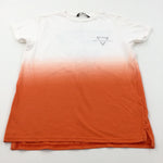'Cool Vibes Only' Orange & White T-Shirt - Boys 9-10 Years