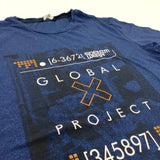 'Global Project' Blue T-Shirt - Boys 9-10 Years