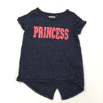 'Princess' Navy T-Shirt - Girls 4 Years