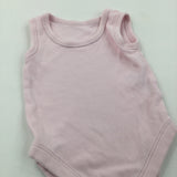 Pink Sleeveless Bodysuit - Girls 0-3 Months