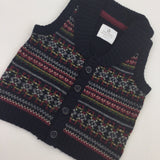 Navy Patterned Tank Top - Boys 0-3 Months
