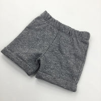 Grey Mottled Jersey Shorts - Boys/Girls 3-6 Months