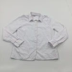White Long Sleeve School Shirt - Boys 11-12 Years