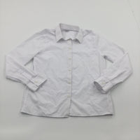 White Long Sleeve School Shirt - Boys 11-12 Years