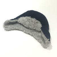 Navy & Grey Fleece Lined Hat - Boys 0-3 Months