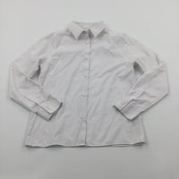 White Long Sleeve School Shirt - Boys 10-11 Years