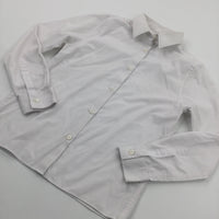 White Long Sleeve School Shirt - Boys 10-11 Years