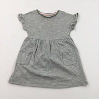 Green & White Jersey Dress - Girls 2-3 Years