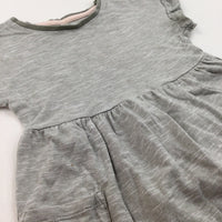 Green & White Jersey Dress - Girls 2-3 Years