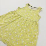 Spotty Yellow & White Sun Dress - Girls 4-6 Years