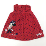 Minnie Mouse Red Cord Dress - Girls 3-6 Months