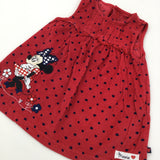 Minnie Mouse Red Cord Dress - Girls 3-6 Months