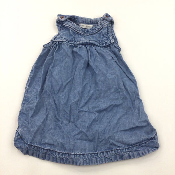 Blue Lightweight Denim Dress - Girls 9-12 Months