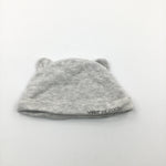 'Winnie The Pooh' Mottled Grey Cotton Hat with Ears - Boys Newborn