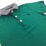 Dog Motif Jade Short Sleeve Polo Shirt - Boys 5-6 Years