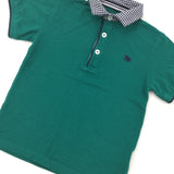 Dog Motif Jade Short Sleeve Polo Shirt - Boys 5-6 Years