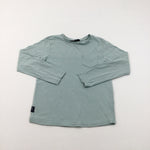 Light Green Long Sleeve Top With Front Pocket - Boys 7-8 Years