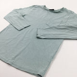 Light Green Long Sleeve Top With Front Pocket - Boys 7-8 Years