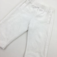 White Trousers - Girls 4-6 Months
