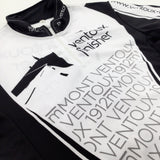 Black & White Cycling T-shirt - Boys 7-8 Years