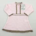 **NEW* Pink & Brown Knitted Dress - Girls 6 Months