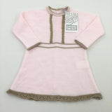 **NEW* Pink & Brown Knitted Dress - Girls 6 Months