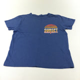 'California Sunset' Blue T-Shirt - Boys 7-8 Years