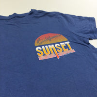 'California Sunset' Blue T-Shirt - Boys 7-8 Years