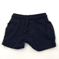 Navy Jersey Shorts - Boys 12-18 Months