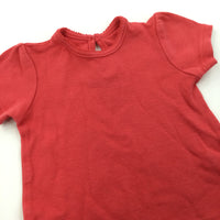 Coral Pink/Red T-Shirt - Girls Newborn