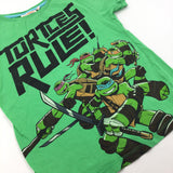 'Turtles Rule!' Green T-Shirt - Boys 6-7 Years